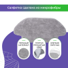 Салфетка (тряпка) - многоразовая микрофибра для сухой уборки для робота-пылесоса Xiaomi Mi Robot Vacuum Mop Pro (STYTJ02YM)